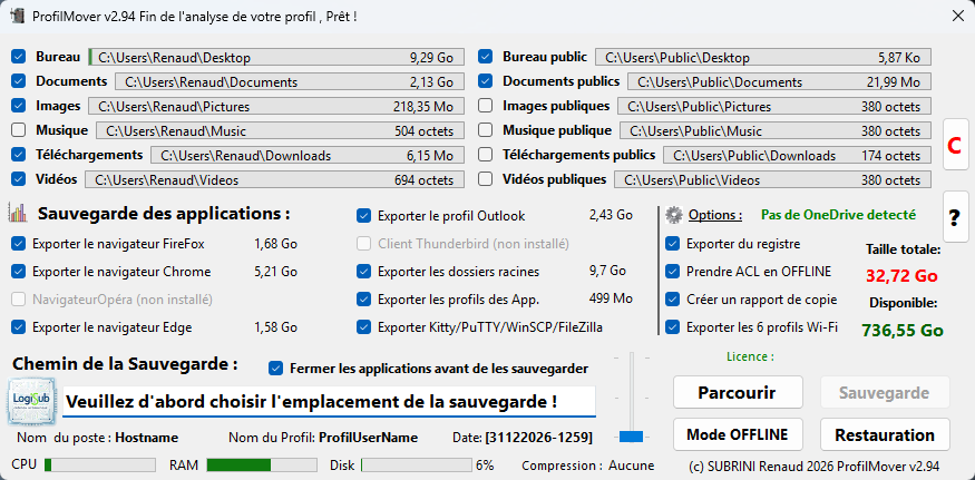Capture ProfilMover