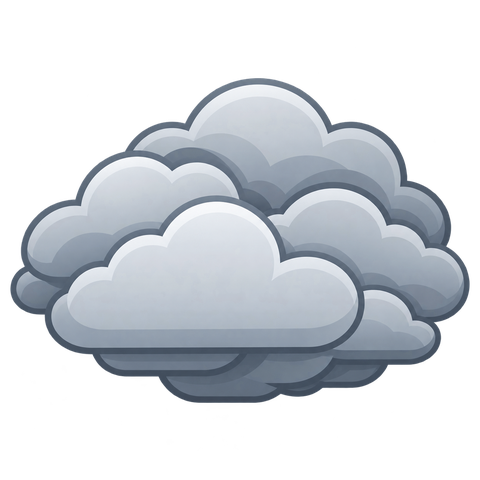 Icône animée de ciel nuageux
