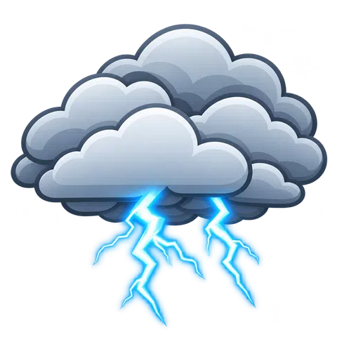 Icône animée d’orage