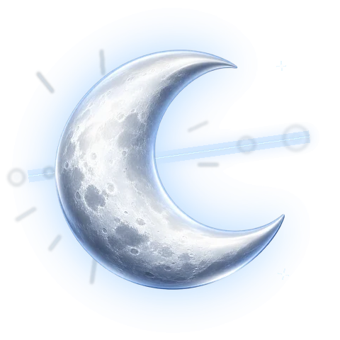 Icône animée de nuit claire